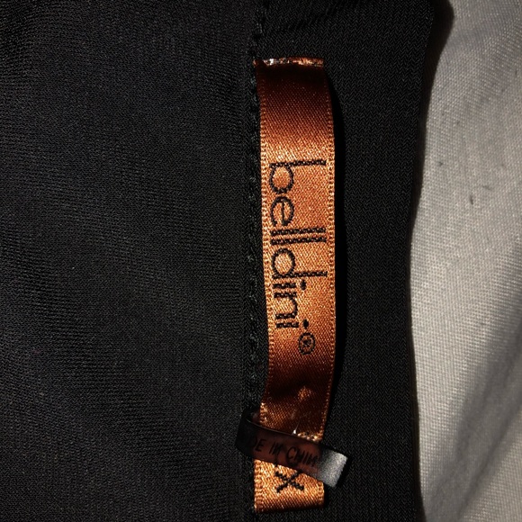 Black shirt with gold grommet detail neckline - Picture 3 of 4